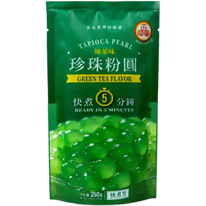CN WFY Tapioca Pearl Topping GreenT Flav. 250G