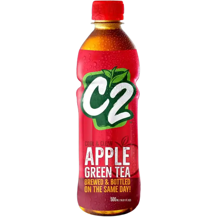 C2 Grüner Tee Apfel 500ML