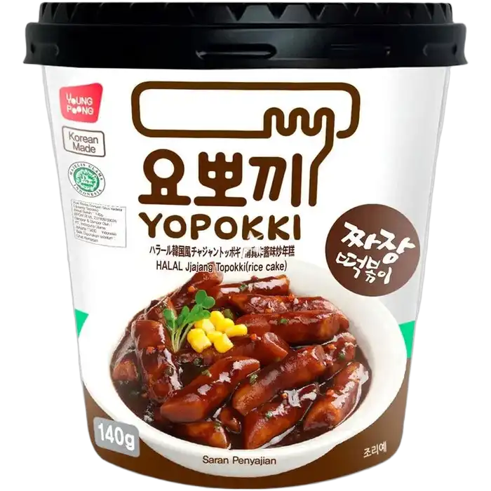 YOPOKKI Ricecake Cup HALAL Jjajang 120G
