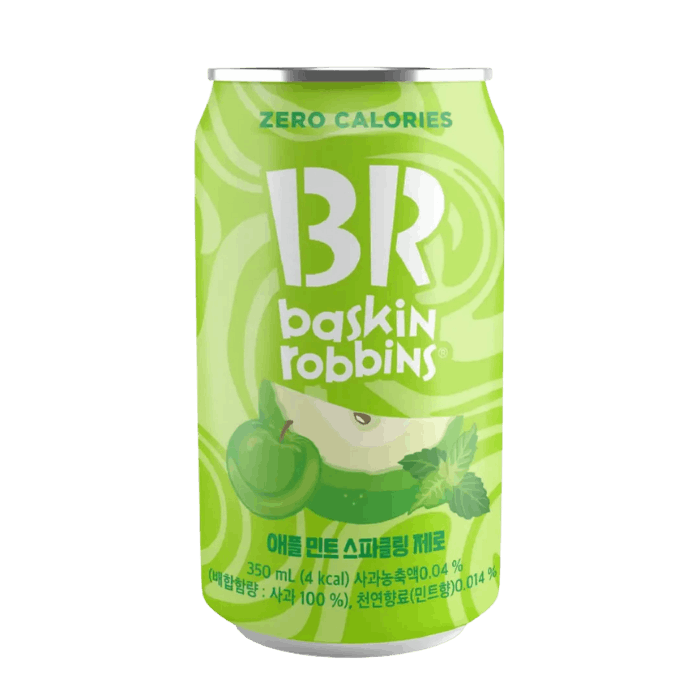 BASKIN ROBINS Sparking Zero Apfel Minze 350ml