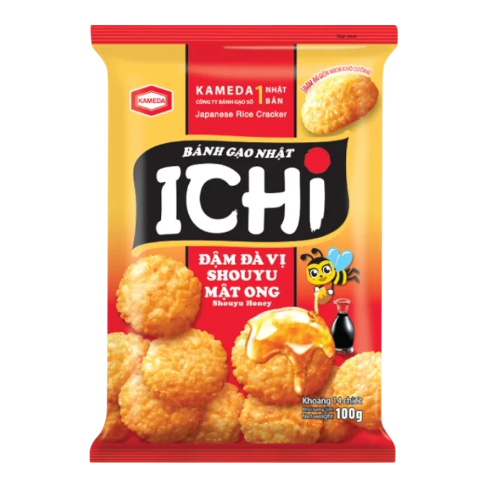 ICHI Reiskräcker Shoyu Mit Honig 100g