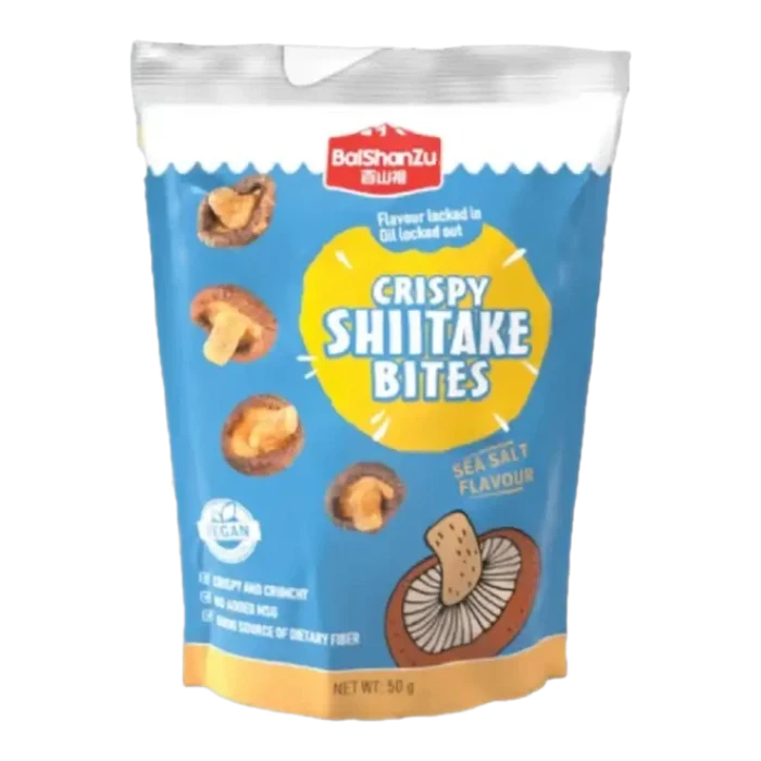 BaiShanZu Shiitake Bites With Sea Salt 50g