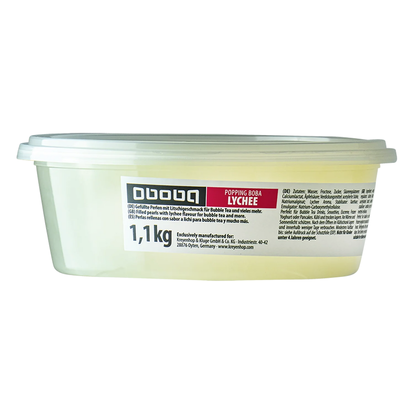 OBOBA Popping Boba Lychee 1,1KG