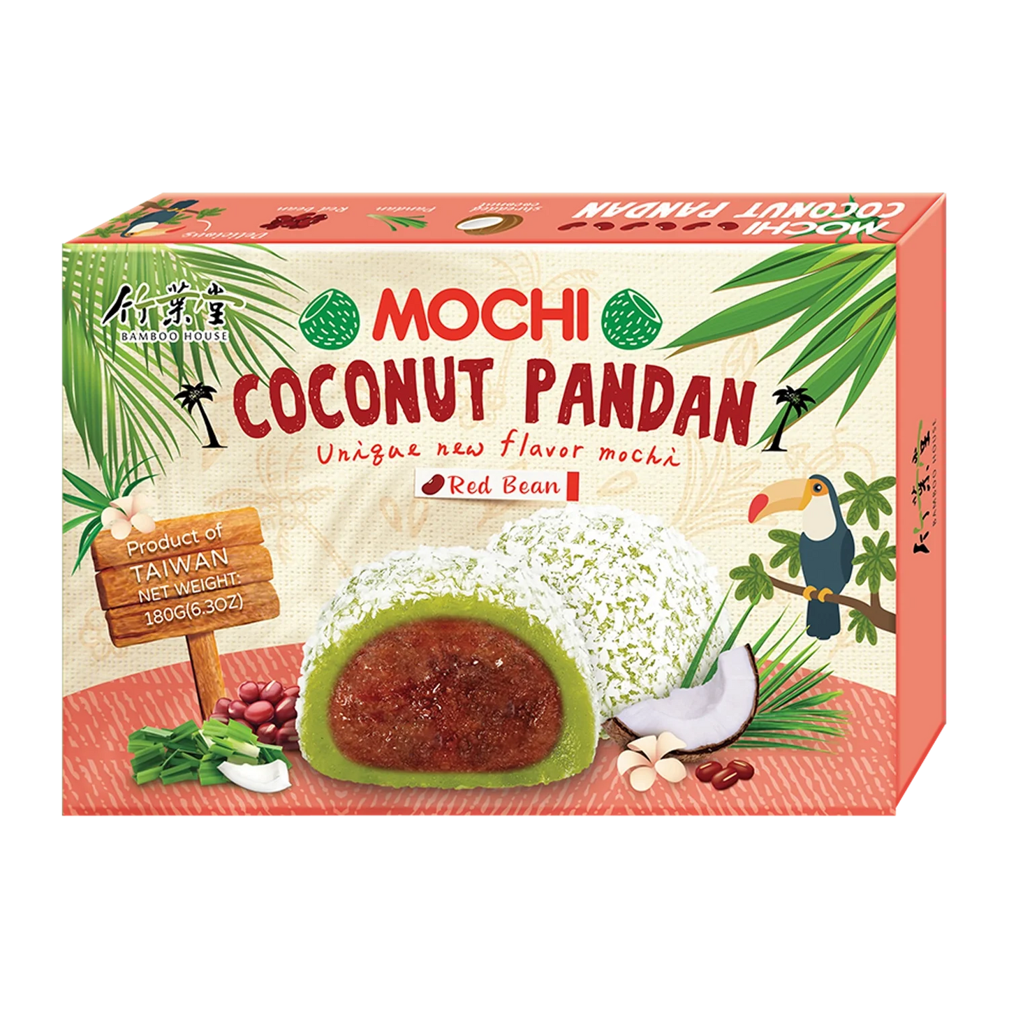 BAMBOO HOUSE Coconut Panda Red Bean Mochi 180G