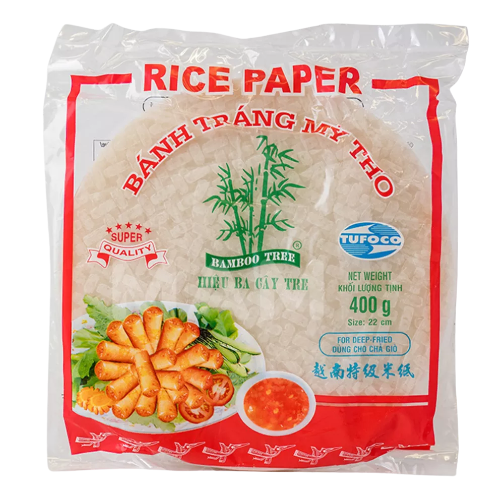 BAMBOO TREE Rice Paper For Frying 22CM, 400G