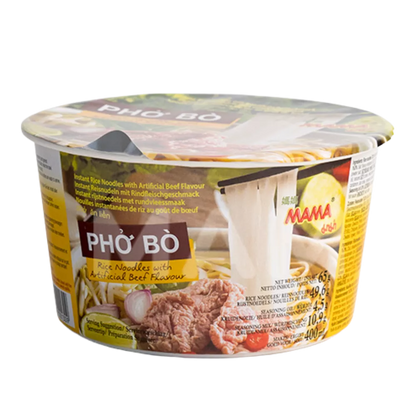 MAMA Instant Reisnudeln Pho Bo 65G
