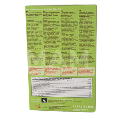 O's Bubble Instant Boba Matcha Tee 240G