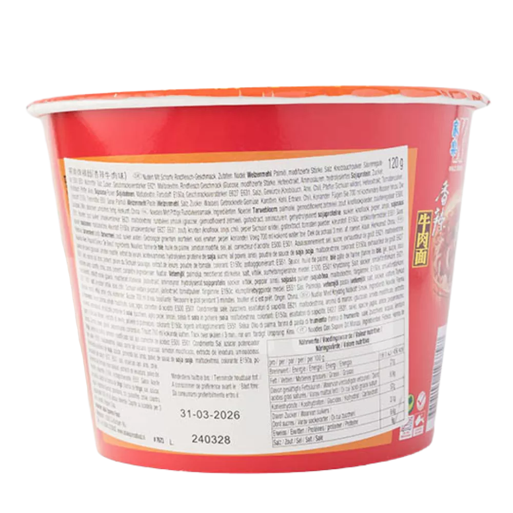 KAILO Instant Nudeln Rind Scharf Bowl 120G