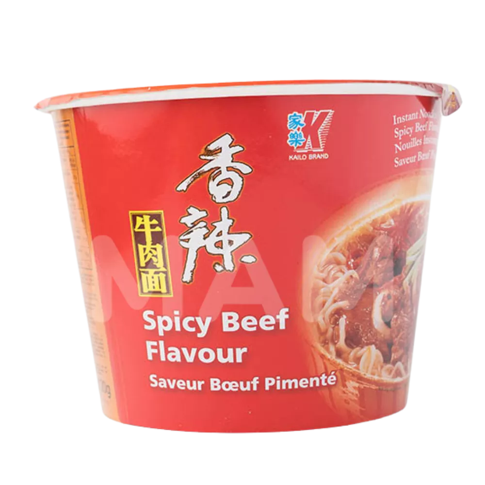 KAILO Instant Nudeln Rind Scharf Bowl 120G