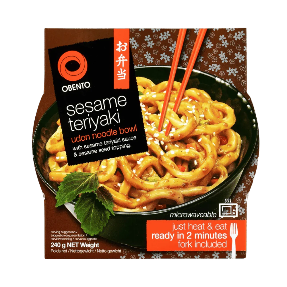 OBENTO Udon Noodle Bowl Sesam Teriyaki 240G
