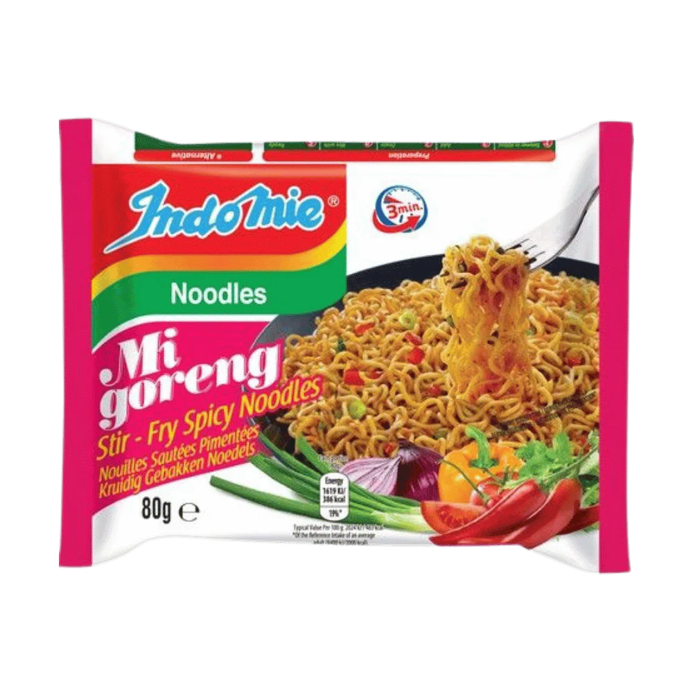 INDOMIE Mi Goreng Pedas Scharf - Bratnudeln 80G