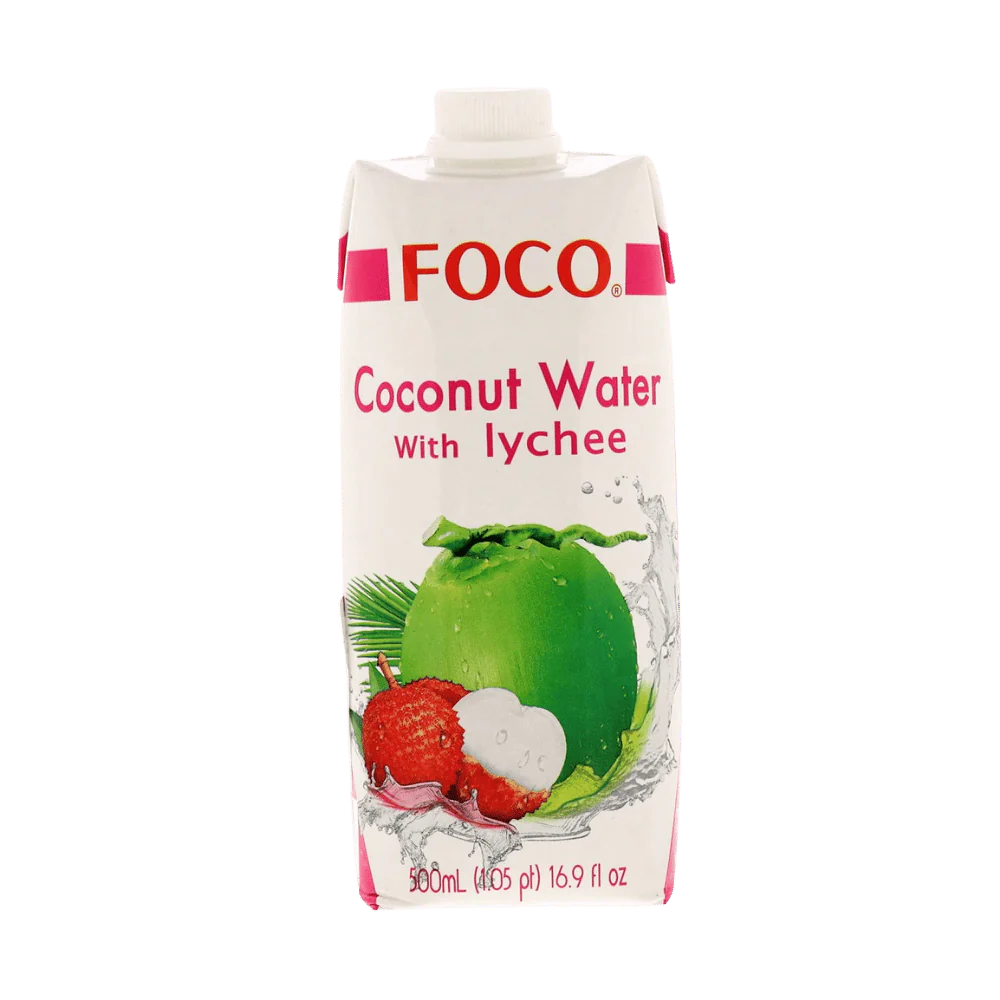 FOCO coconut water with lychee 500ML