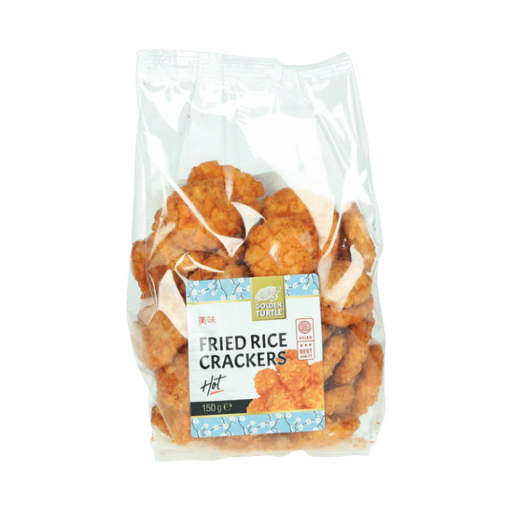 GOLDEN TURTLE Deep Fried Rice Crackers Hot 150G