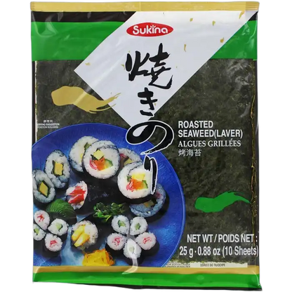 SUKINA Korean Roasted Seaweed, Shushi Nori 24G