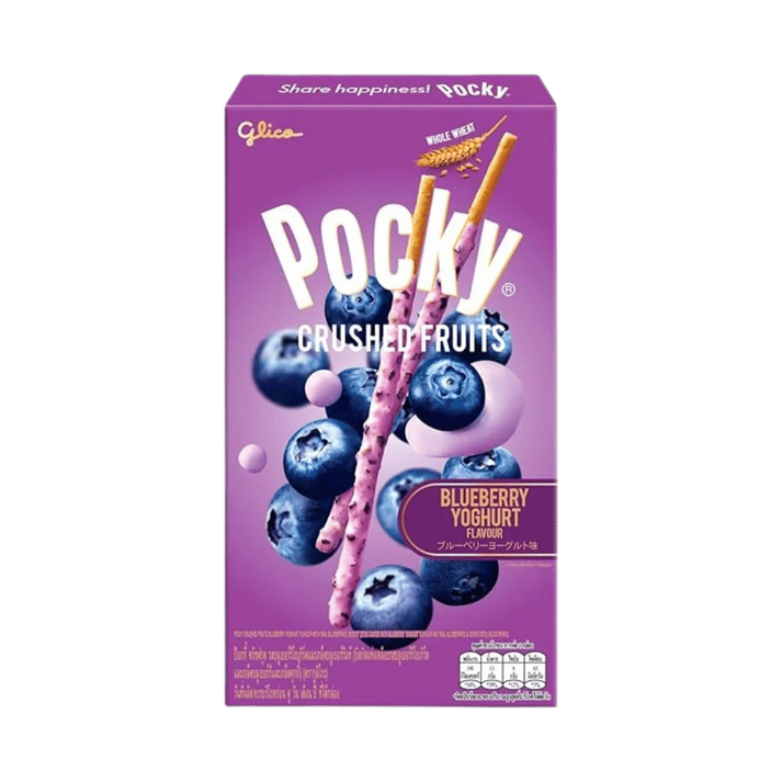 POCKY Biscuit Sticks Crushed Fruits Blueb.38G