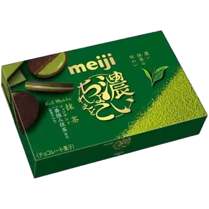 MEIJI Rich Chocolate Biskuit Matcha 96G