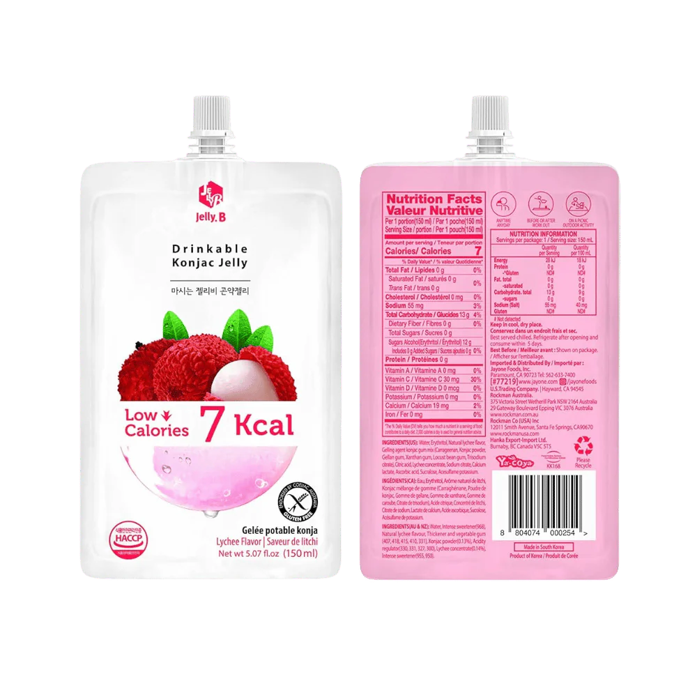 JELLY B Konjak Jelly Lychee Geschmack 150G
