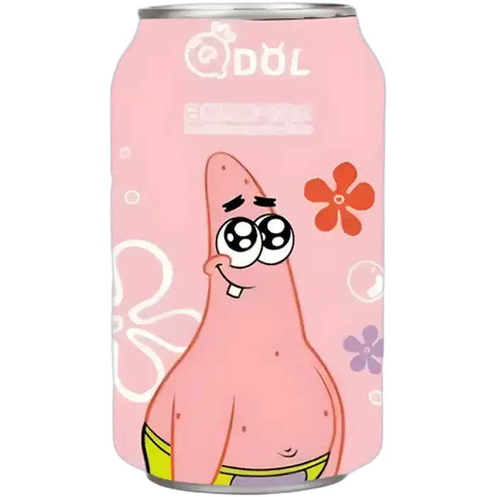 QDOL Spongebob Sparkling Drink Peach Flav. 330ML