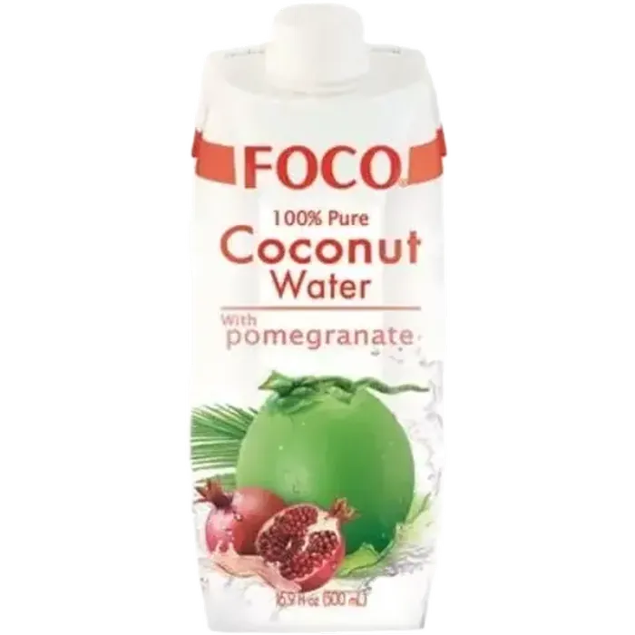 FOCO Kokoswasser mit Granatapfel 500ML