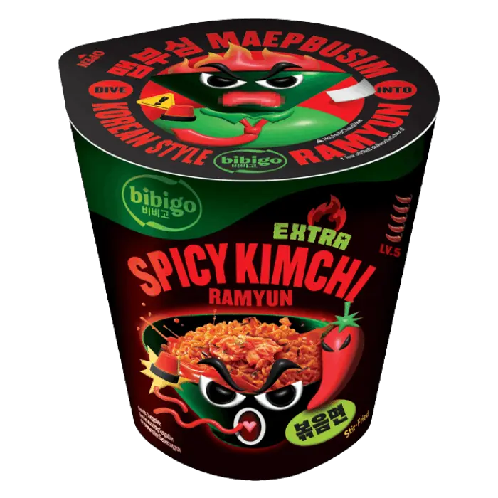 BIBIGO Instant Nudeln Kimchi scharf Becher 98g