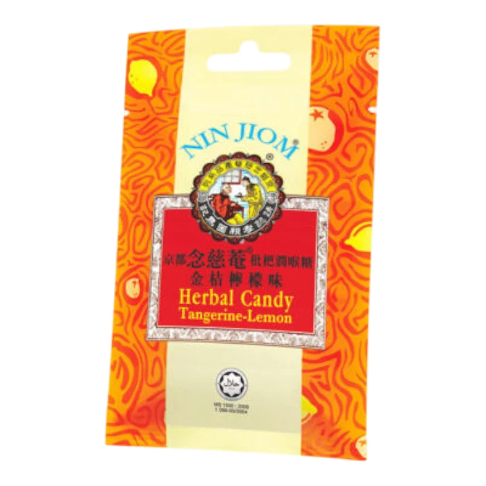 Nin Jiom Herbal Candy Tangerine Lemon 60g