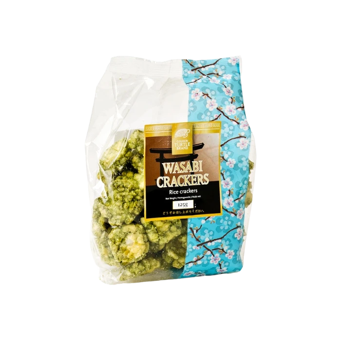 GOLDEN TURTLE Wasabi Crackers 125G