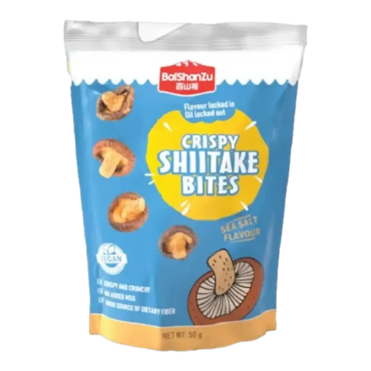 BaiShanZu Shiitake Bites With Sea Salt 50g