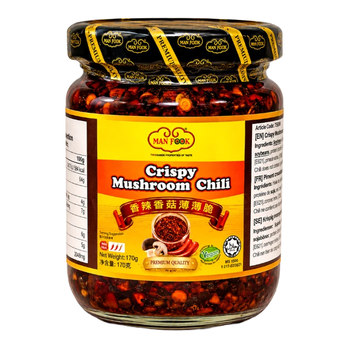 MAN FOOK Crispy Chili Mushroom  170 g