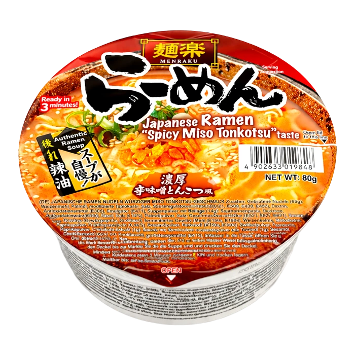 MENRAKU Spicy Miso Tonkotsu Taste 80g