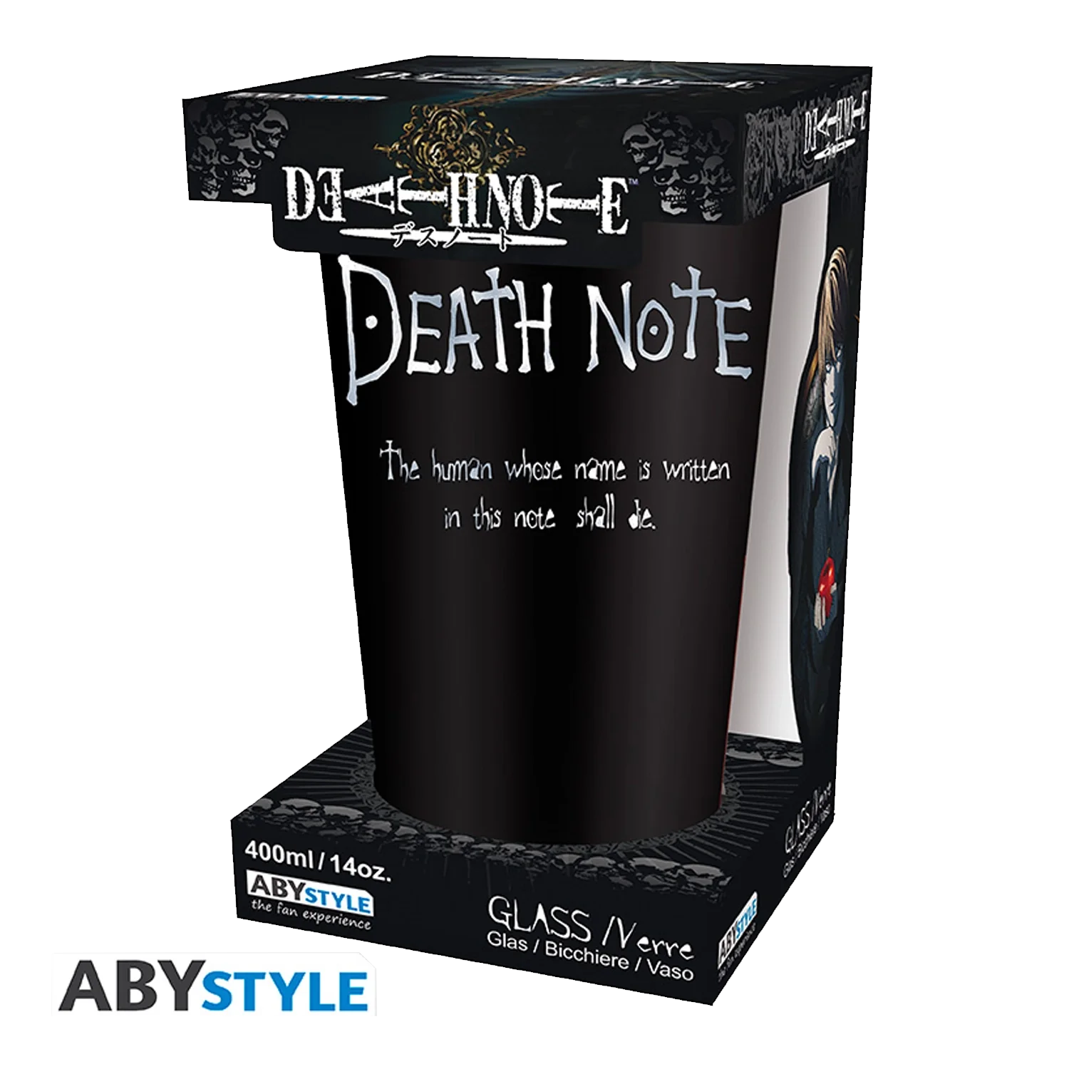 DEATH NOTE Large Glass Ryuk 400ML