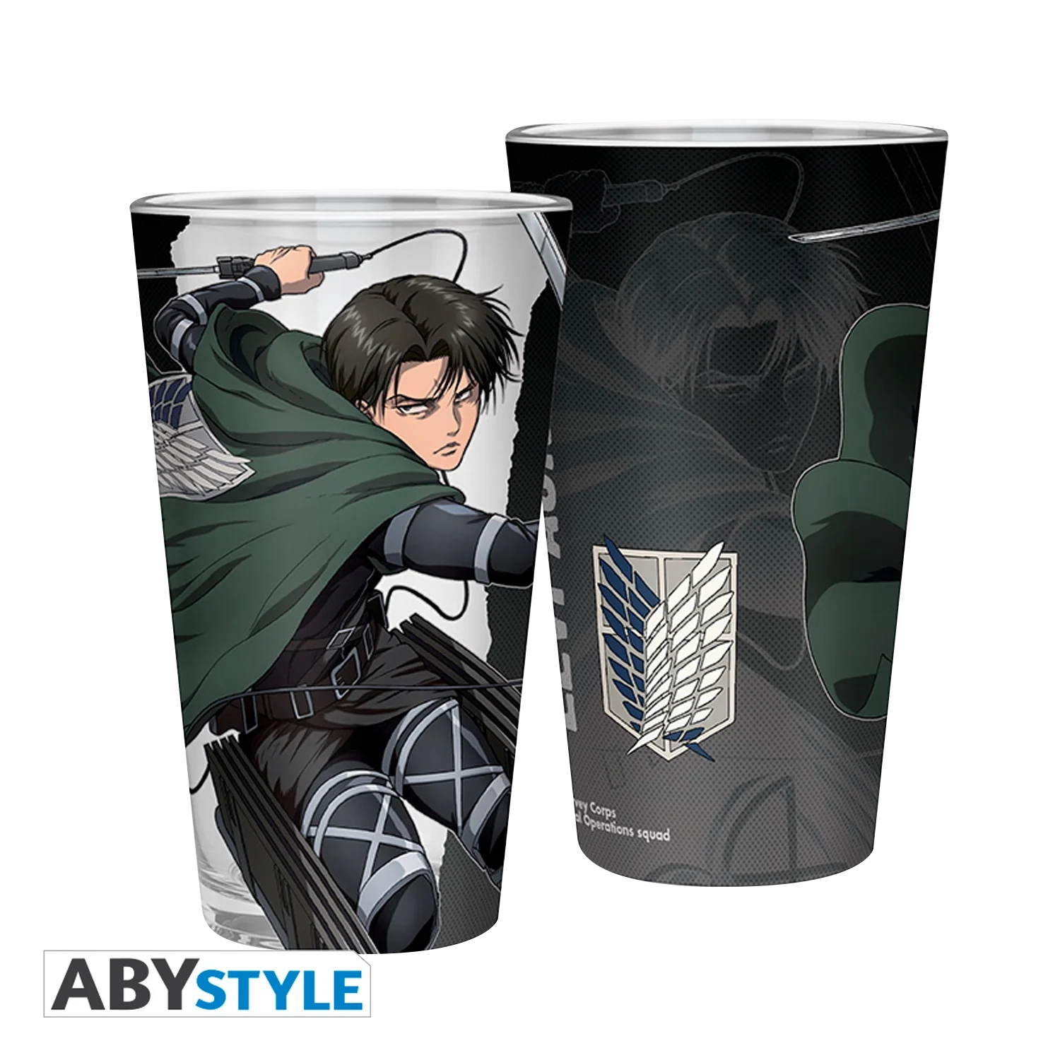 ATTACK ON TITAN Large Glass Levi S4 400ML