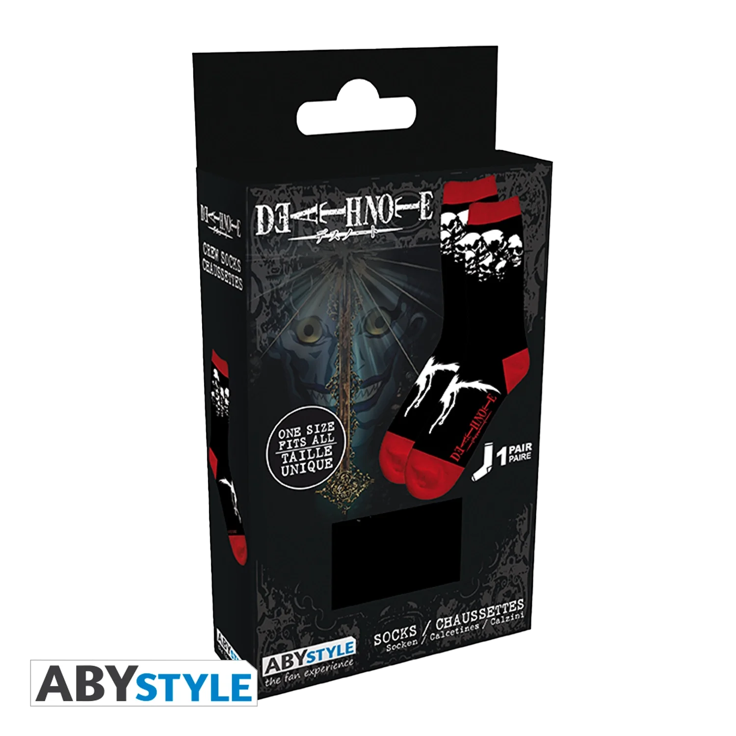 DEATH NOTE Socks Black Ryuk