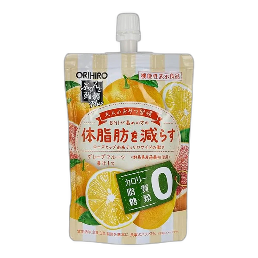 ORIHIRO Prunto Plus 130G Konjac Jelly Grapefruit