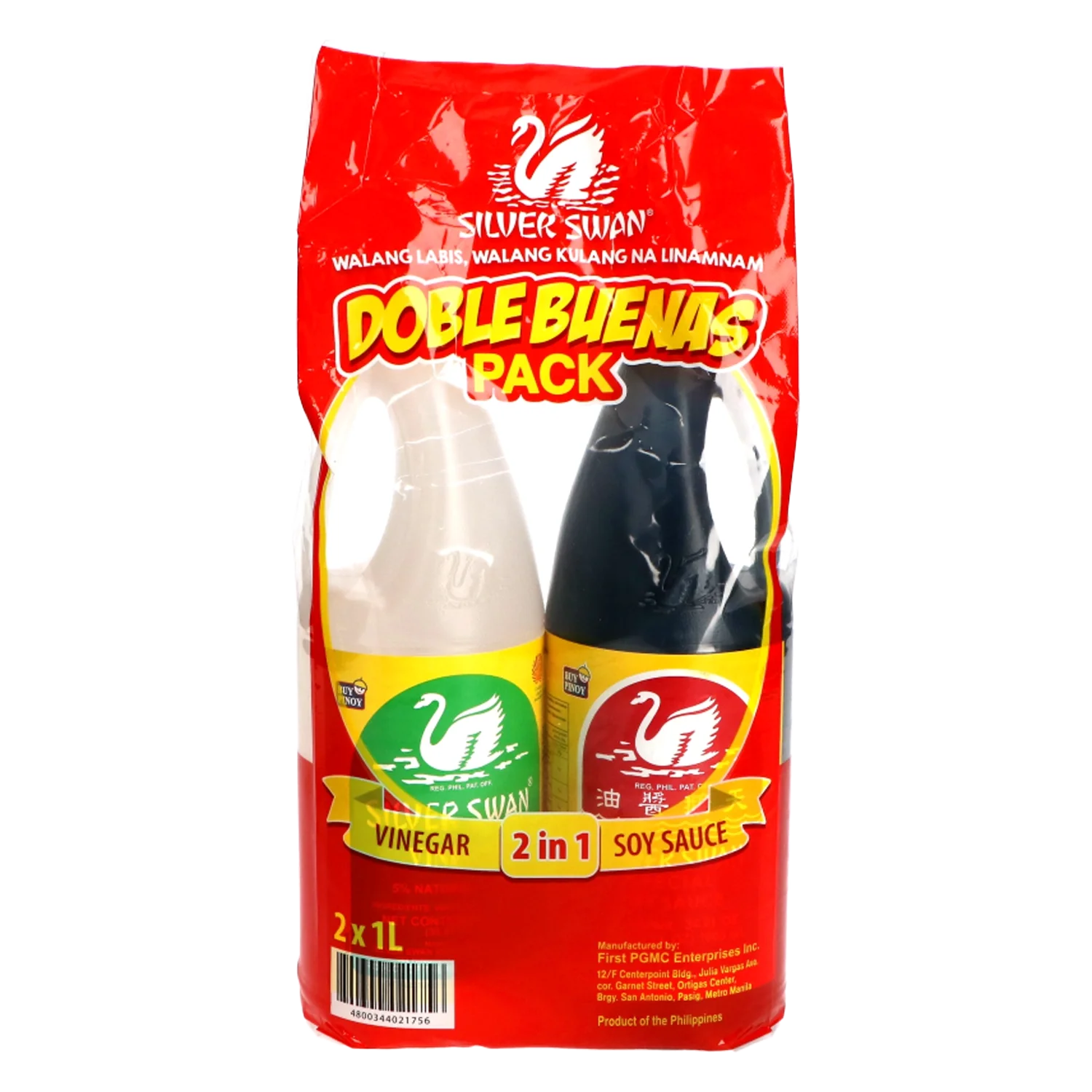 SILVER SWAN Value Pack Soysauce+Vinegar 2x1l