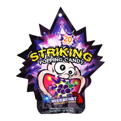STRIKING Popping Candy Blueberry 30G