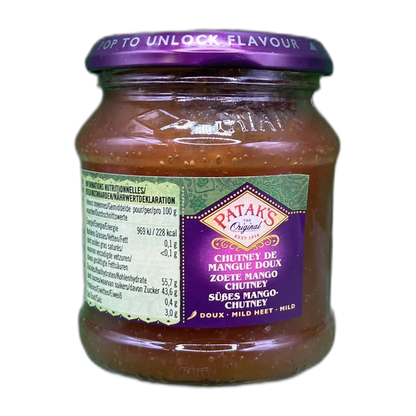 PATAK'S Mango Chutney Gl 340G mild/s√º√ü