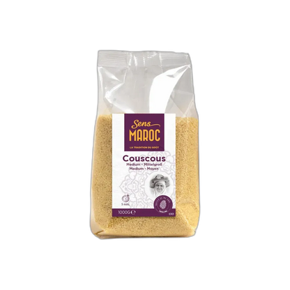 SENS MAROC Couscous MEDIUM 1KG – Orientalischer Hartweizengrieß