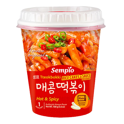 SEMPIO Tteokbokki m.Sauce Hot&Spicy Cup 160G