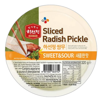 CJ Sliced Radish süßsauer eingel. Rettich 320g