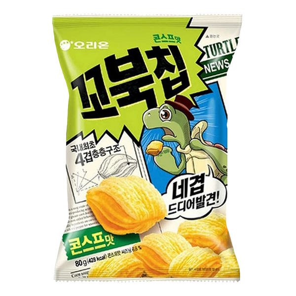 ORION Turtle Chips Corn Flavor 80G