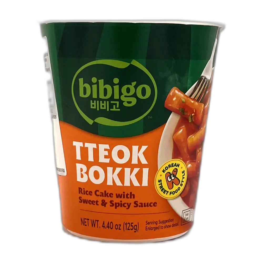 BIBIGO Tteokbokki Mit Hot & Spicy Sauce 125G