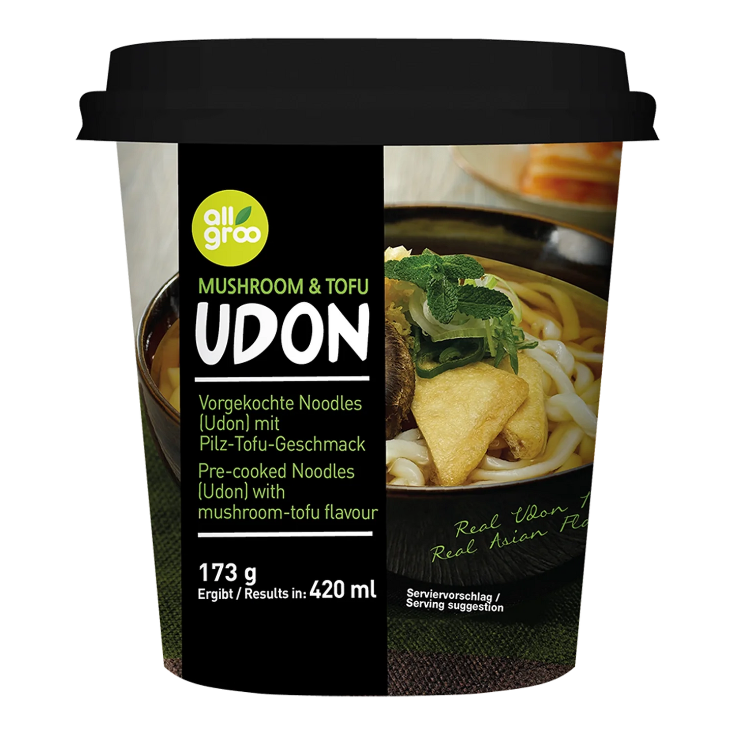 ALLGROO Udon Mushroom & Tofu 173G