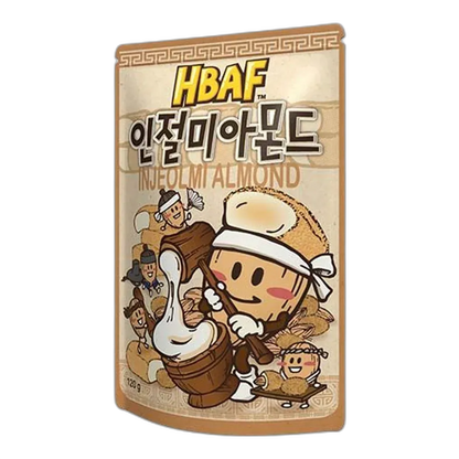 HBAF Mandeln Injeolmi Geschmack 120G – Süße Mandeln für Tee und Kaffee