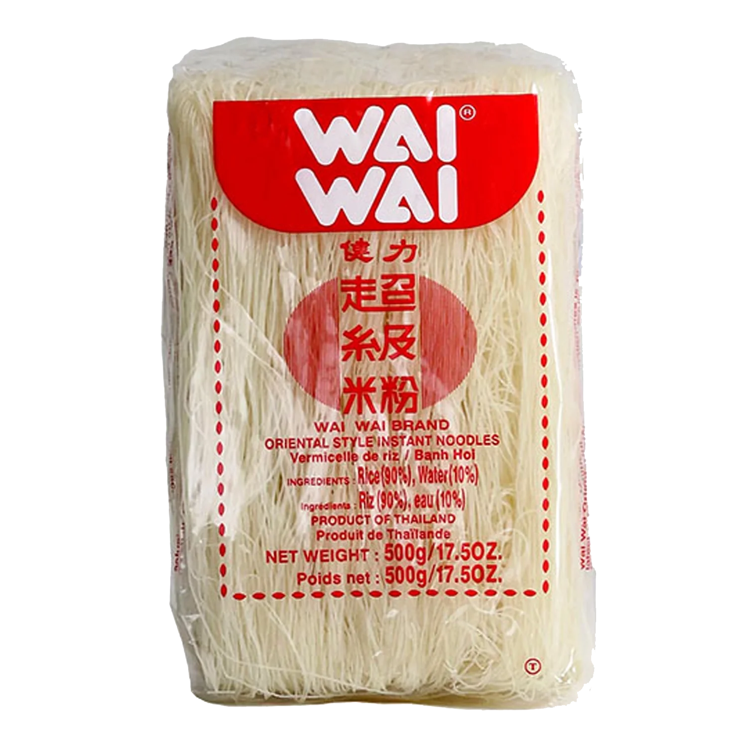 WAI WAI Reisnudeln Pk (Clear Pack) 500G
