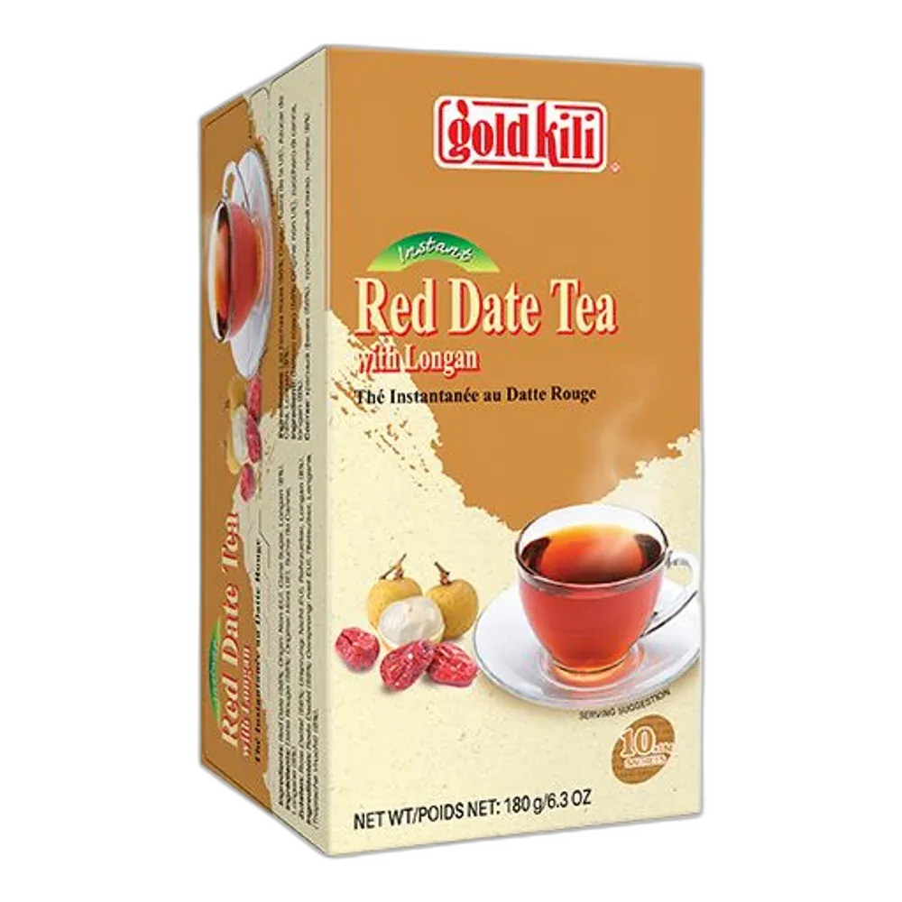 Gold Kili Instant Datteltee mit Longan – 180g | Wohltuender Tee