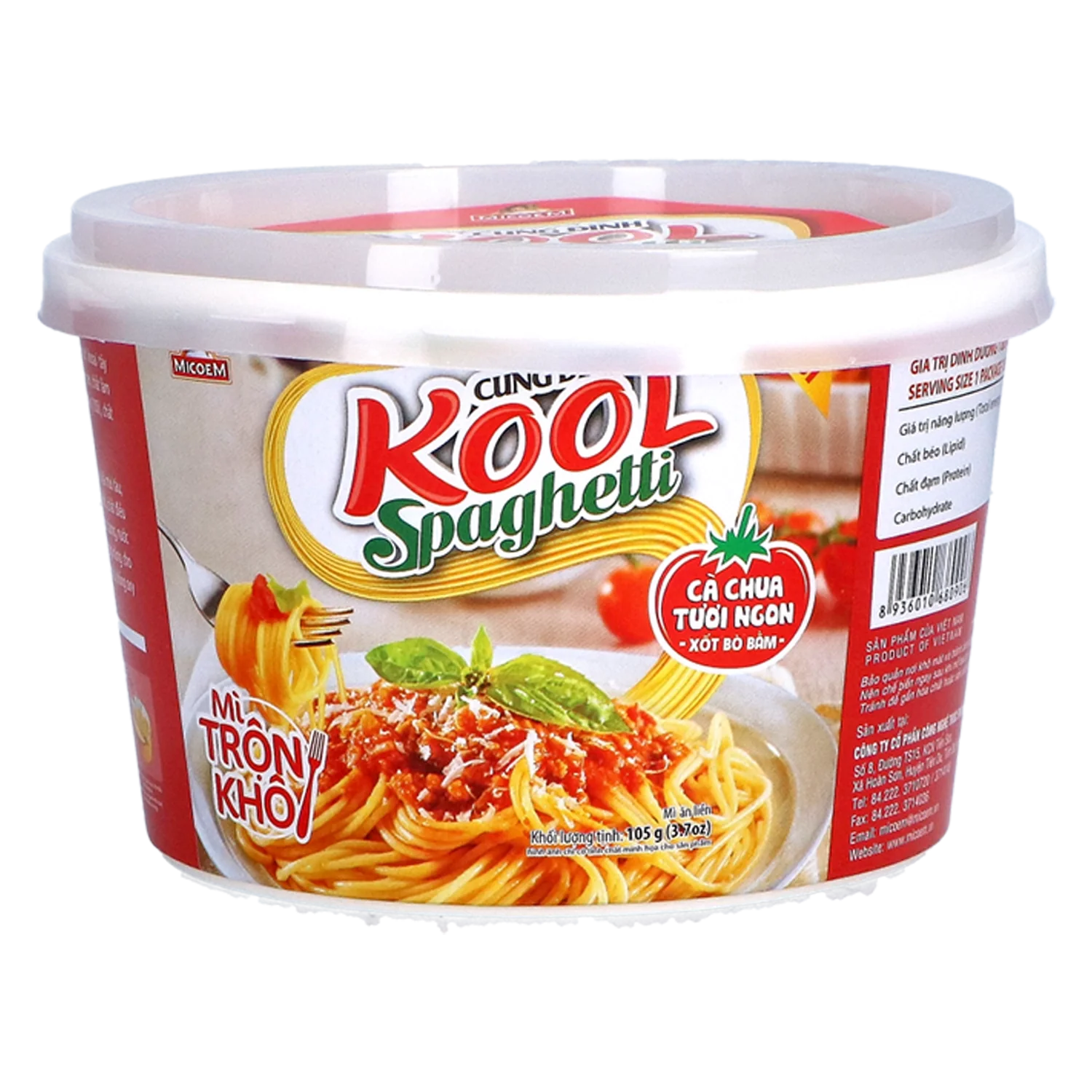 KOOL Inst. Noodle Spagetti Cup 105G