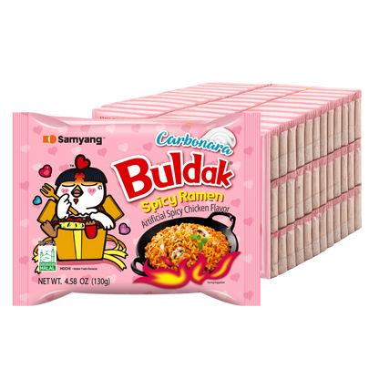 SAMYANG Buldak Carbonara Instant Ramen Monatsvorrat – 40 x 140G